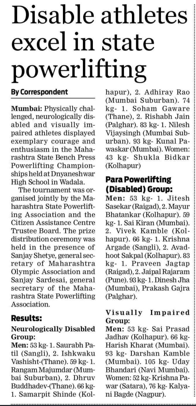 Disable athletes excel in state powerlifting