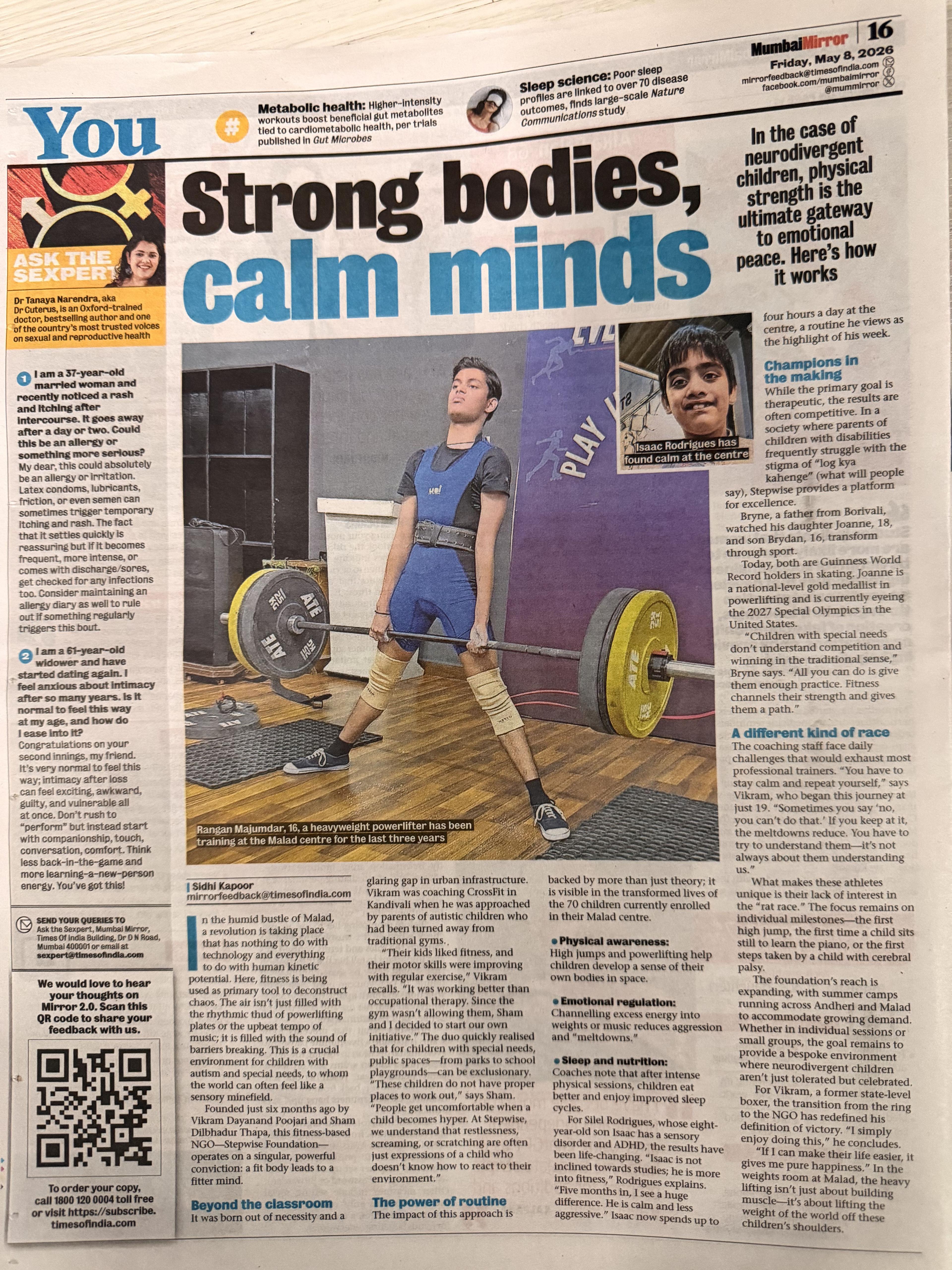 Strong bodies, calm minds
